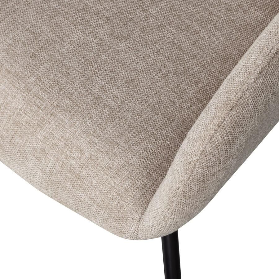 WOOOD Eetkamerstoel Grant Gestoffeerde stoel met draaifunctie breedte 57 cm (set 2 stuks) - Foto 1