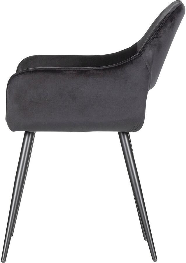 WOOOD Eetkamerstoel Jel gevoerd 4-poots onderstel h 80 cm x b 60 cm (2 stuks) - Foto 3