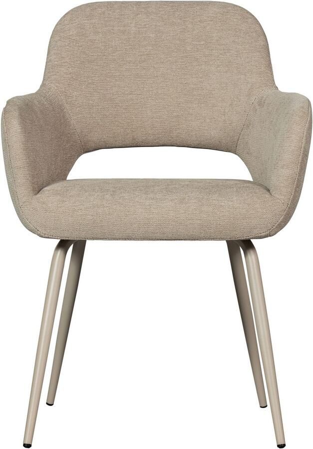 WOOOD Eetkamerstoel Jenny gepolsterd 4-poots onderstel h 80 cm x b 58 cm (set 2 stuks) - Foto 9