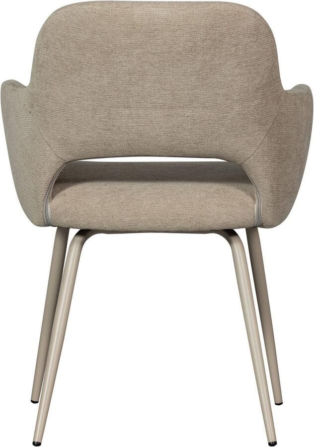 WOOOD Eetkamerstoel Jenny gepolsterd 4-poots onderstel h 80 cm x b 58 cm (set 2 stuks) - Foto 5