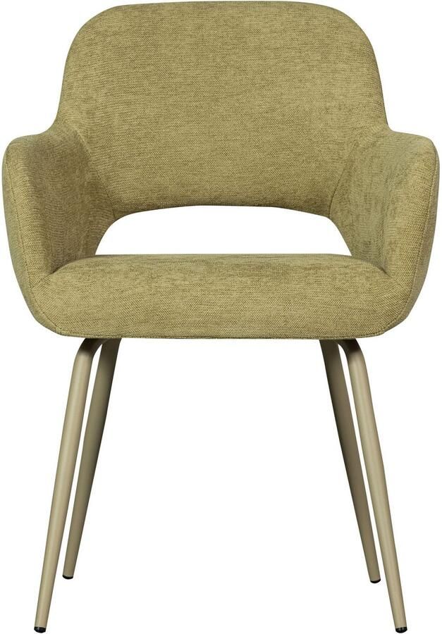 WOOOD Eetkamerstoel Jenny gepolsterd 4-poots onderstel h 80 cm x b 58 cm (set 2 stuks) - Foto 6