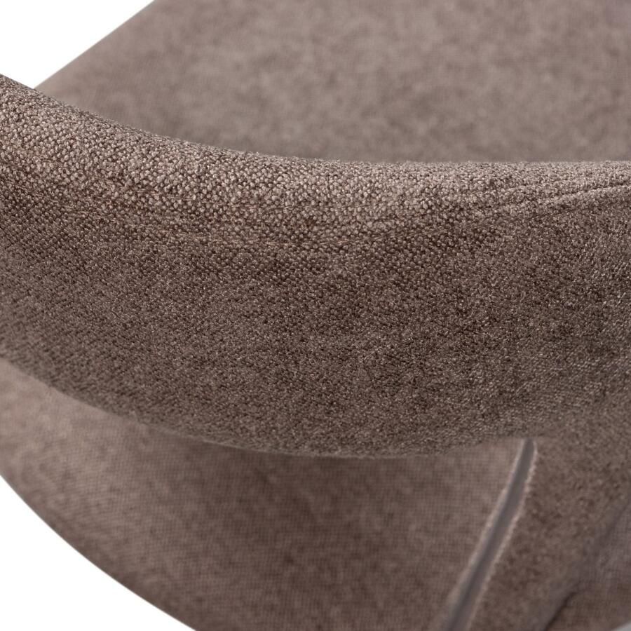 WOOOD Eetkamerstoel Noble volledig met stof bekleed hoogte 76 cm x breedte 51 cm (set 2 stuks)