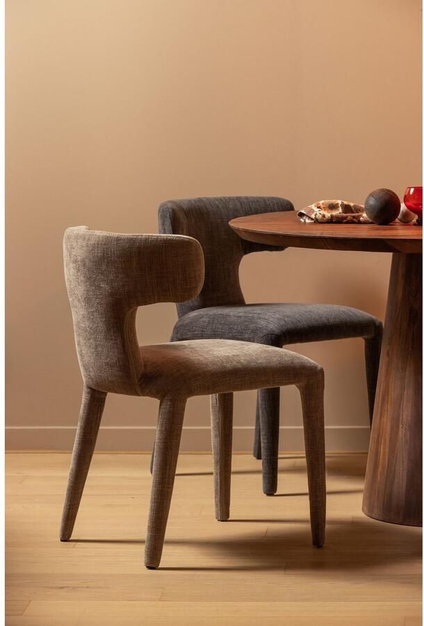 WOOOD Eetkamerstoel Permit 4-poots frame gepolsterd h 78 cm x b 52 cm (set 2 stuks) - Foto 5