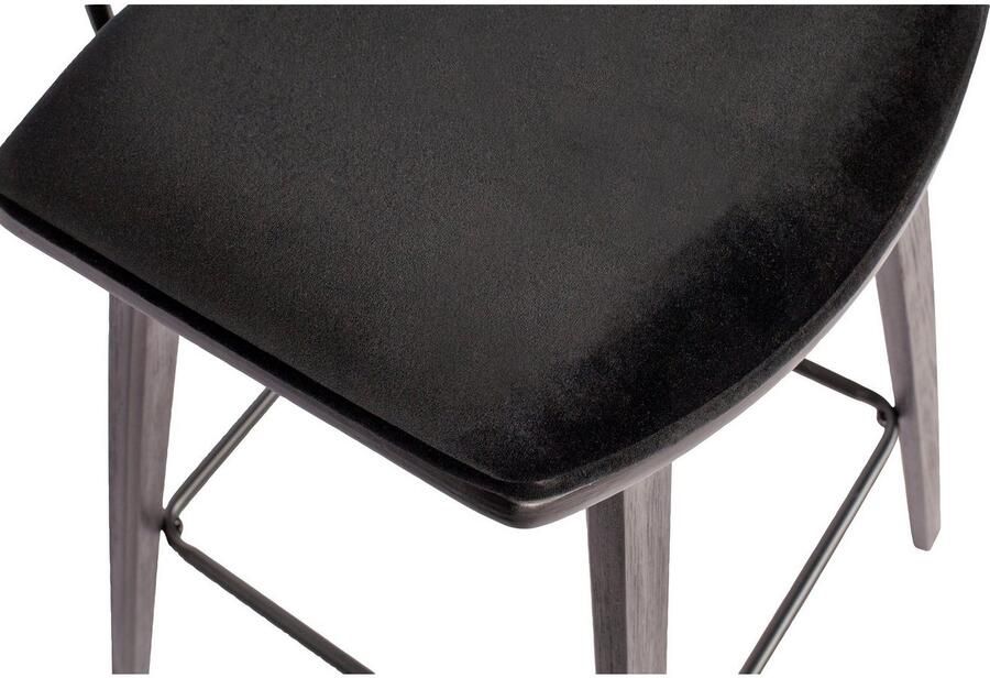 WOOOD Barkruk Senn Zitvlak van velours H 94 cm x B 41 cm (2 stuks) - Foto 6