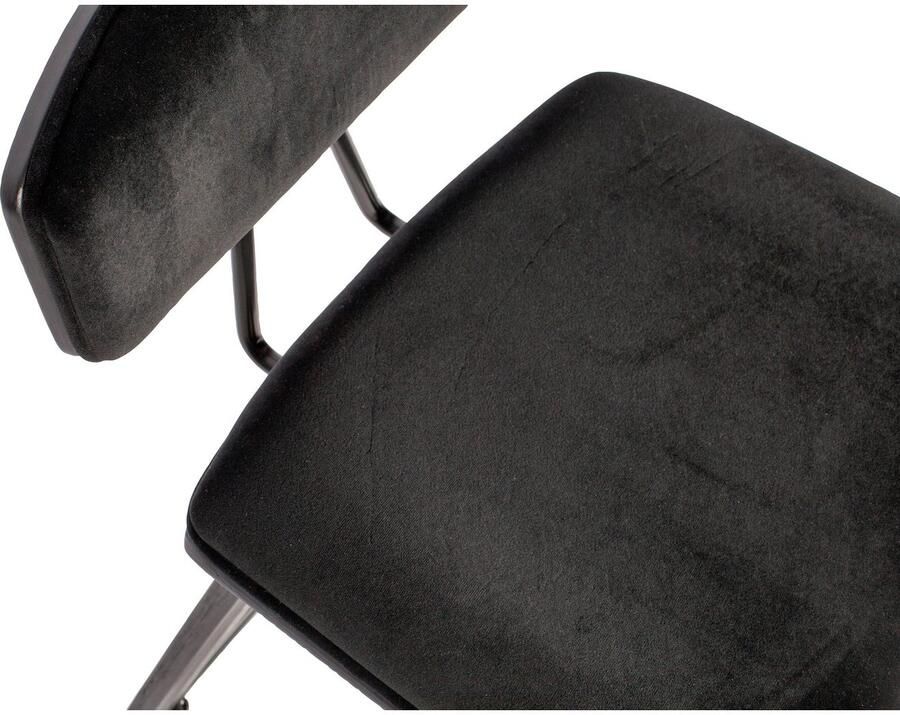 WOOOD Barkruk Senn Zitvlak van velours H 94 cm x B 41 cm (2 stuks) - Foto 5