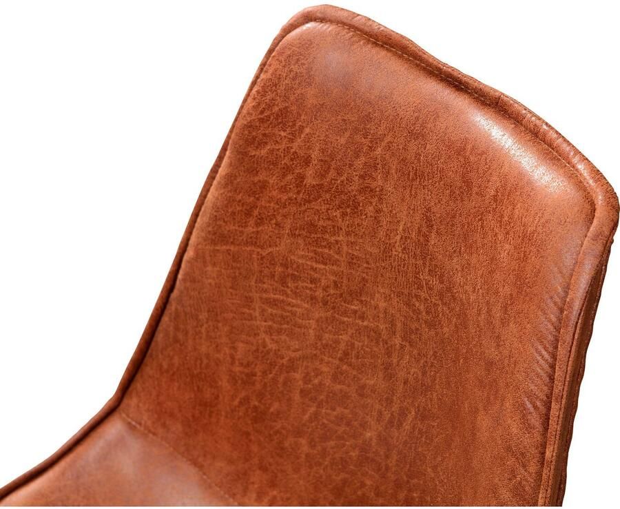 WOOOD | Set 2 Swen Eetkamerstoel Cognac | Zitmeubels eetkamer | Armstoel