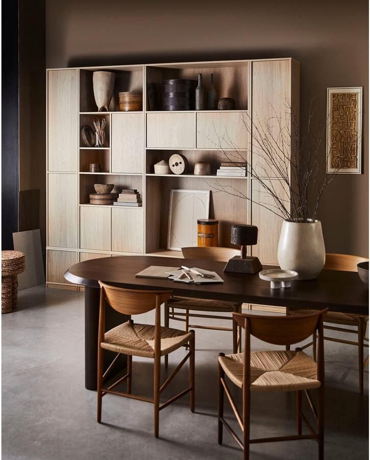 Vtwonen | Ellips Eetkamertafel Mango Hout Walnoot 90x240cm | Eettafels | Eettafel