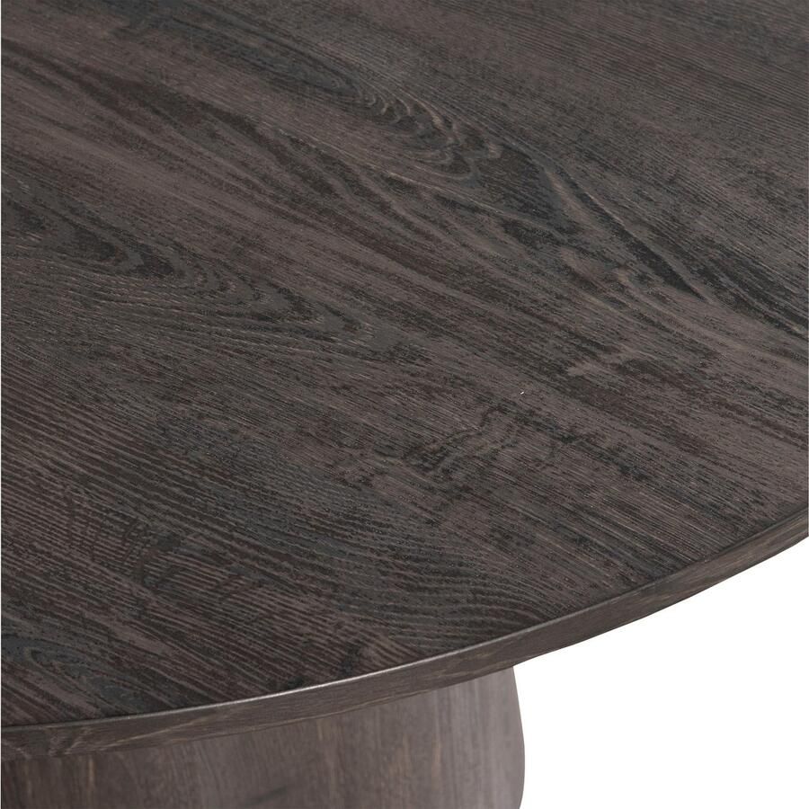 WOOOD Exclusive | Maan Eettafel Rond Mdf Donkerbruin -Ø120cm | Eettafels | Eettafel - Foto 3