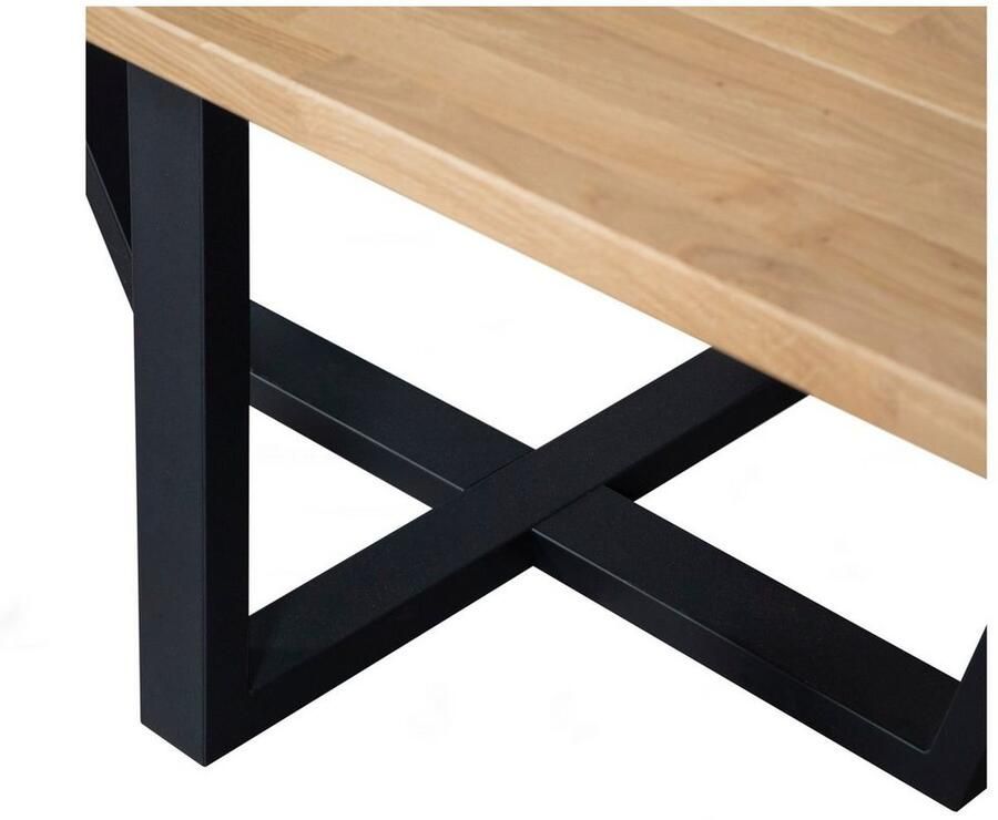 WOOOD Eettafel Tablo Hout gedeeltelijk massief rechthoekige vorm H 77 cm x B 240 x D 100 cm - Foto 2