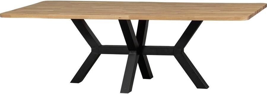 WOOOD Eettafel Tablo Hout gedeeltelijk massief rechthoekige vorm H 77 cm x B 240 x D 100 cm - Foto 4