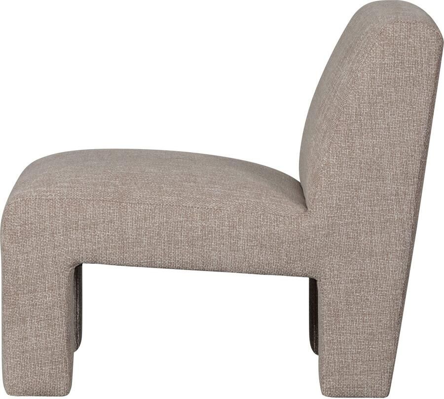 WOOOD Fauteuil Lavid geweven stof 4-poots frame h 73 cm x b 74 cm - Foto 4