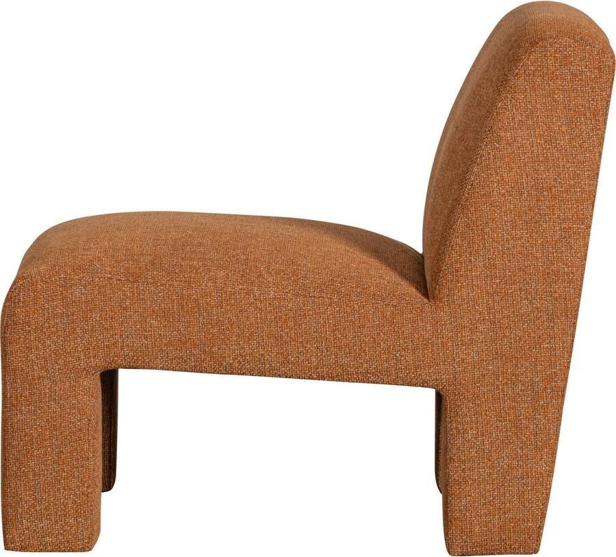 WOOOD Fauteuil Lavid geweven stof 4-poots frame h 73 cm x b 74 cm - Foto 4