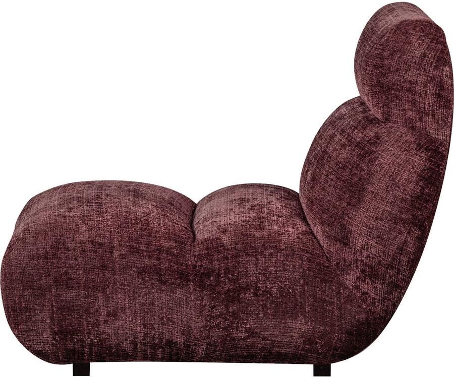 WOOOD Fauteuil Observe vrijstaand grof geweven chenille-stof h 82 cm x b 75 cm - Foto 4