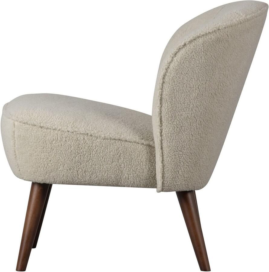WOOOD Fauteuil Sara zacht gepolsterd 4-poots onderstel h 71 cm x b 59 cm