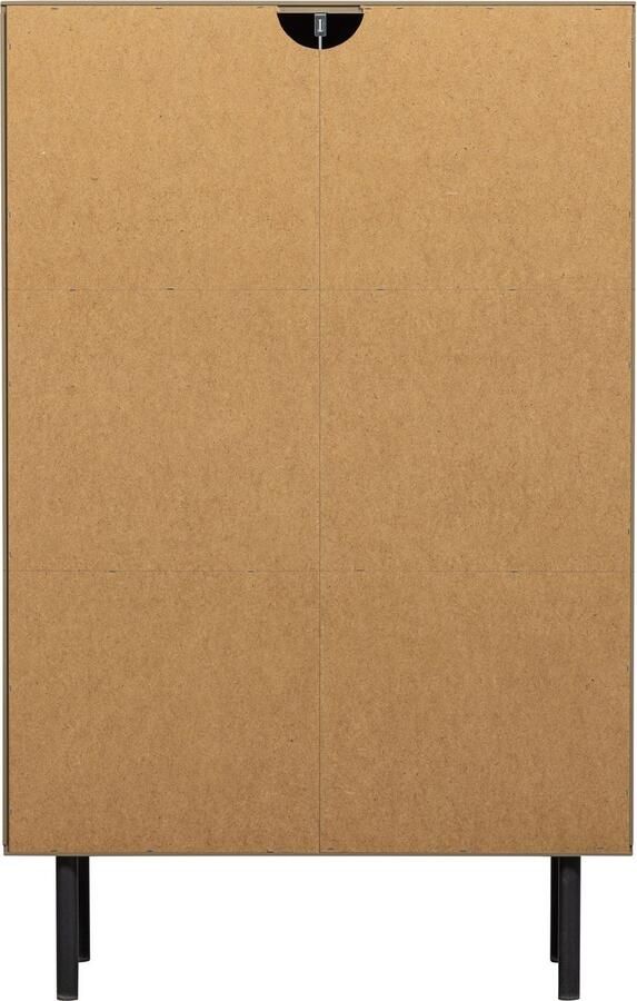 WOOOD Highboard Cadiz midi-kast Hoge kast met speels versierde deuren breedte 85 cm hoogte 135 cm - Foto 3