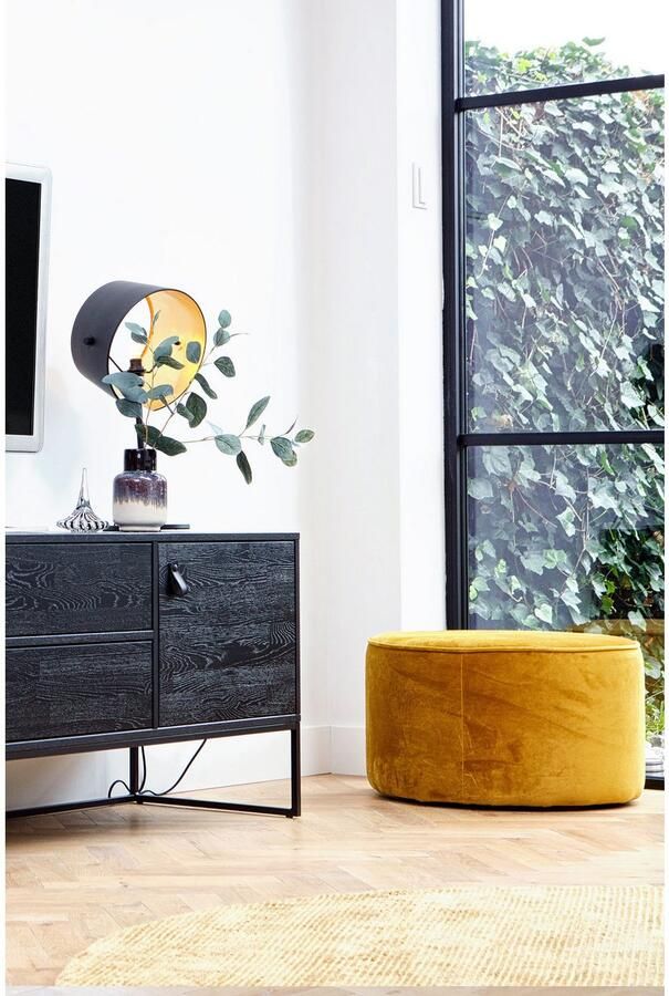 WOOOD Hocker Sara ronde vorm veelzijdig inzetbaar h 36 cm x ø 60 cm - Foto 2