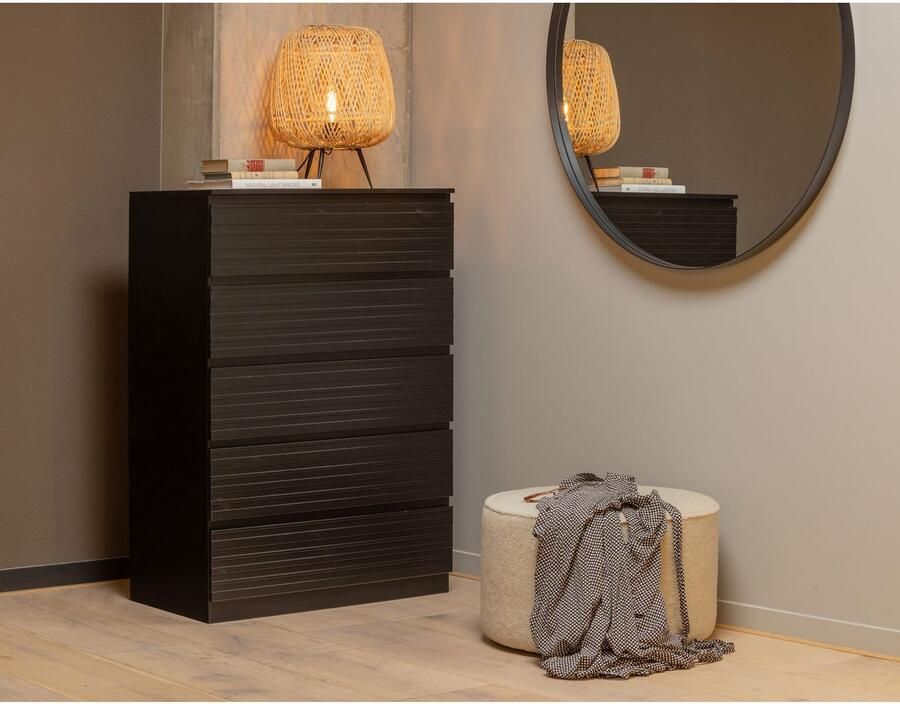 WOOOD | Sara Poef Laag Teddy Off White 36xØ60 | Woonaccessoires | Poef - Foto 3