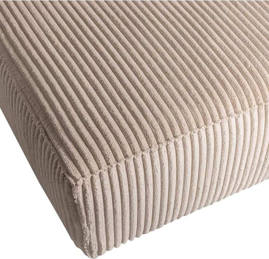 WOOOD | Bean chaise longue links grove ribstof travertin | Zitmeubels woonkamer | HoekbankModulaire banken - Foto 2