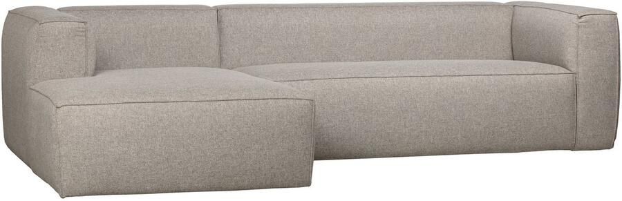 WOOOD | Bean hoekbank links incl. kussens lichtgrijs gemeleerd | Zitmeubels woonkamer | HoekbankModulaire banken - Foto 3