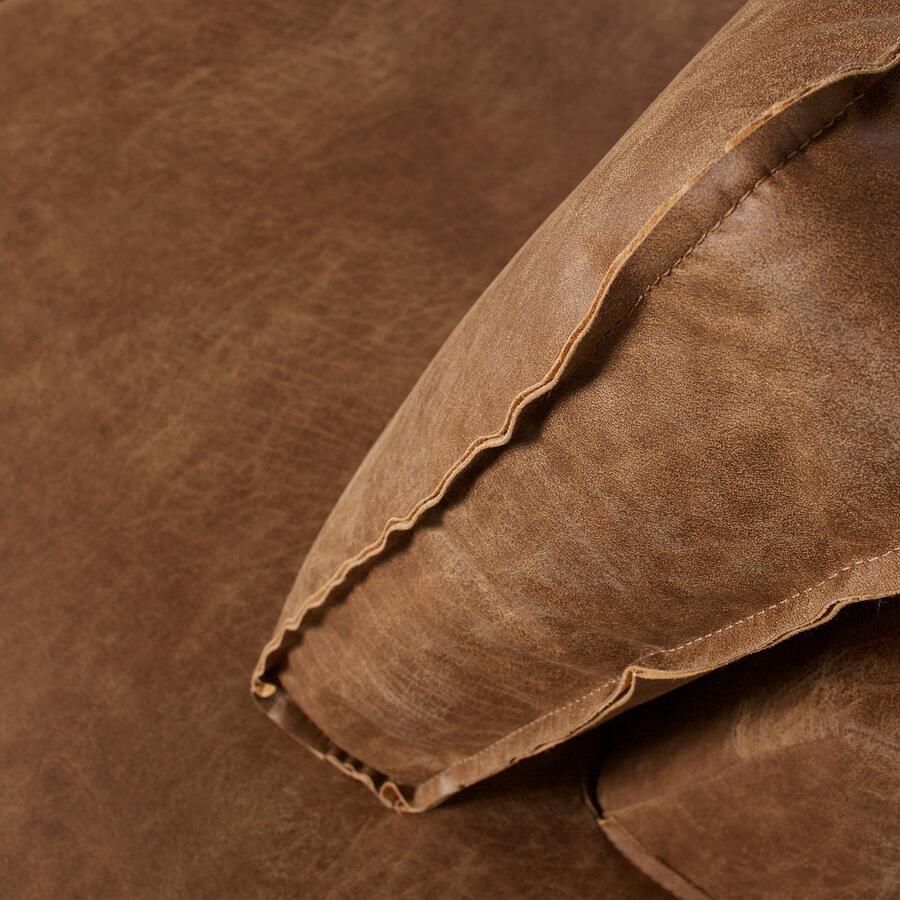 BePureHome | Rodeo Hoekbank Rechts Cognac | Zitmeubels woonkamer | Hoekbank