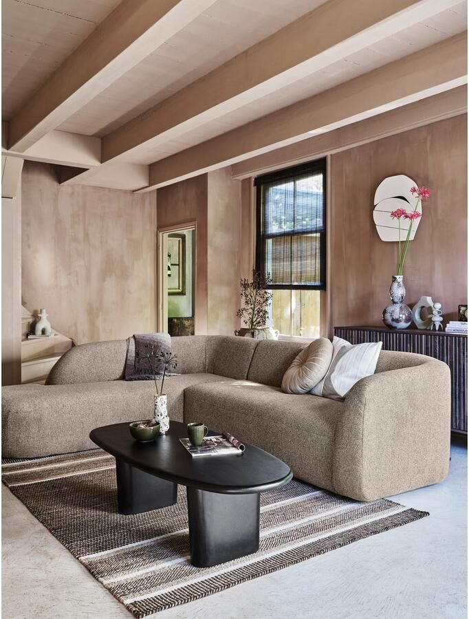 BePureHome | Sloping Hoekbank Links Naturel Melange | Zitmeubels woonkamer | HoekbankModulaire banken - Foto 5