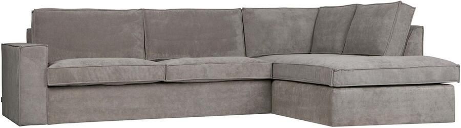 WOOOD | Thomas Hoekbank Ribstof Rechts Vergrijsd Groen | Zitmeubels woonkamer | HoekbankModulaire banken - Foto 2