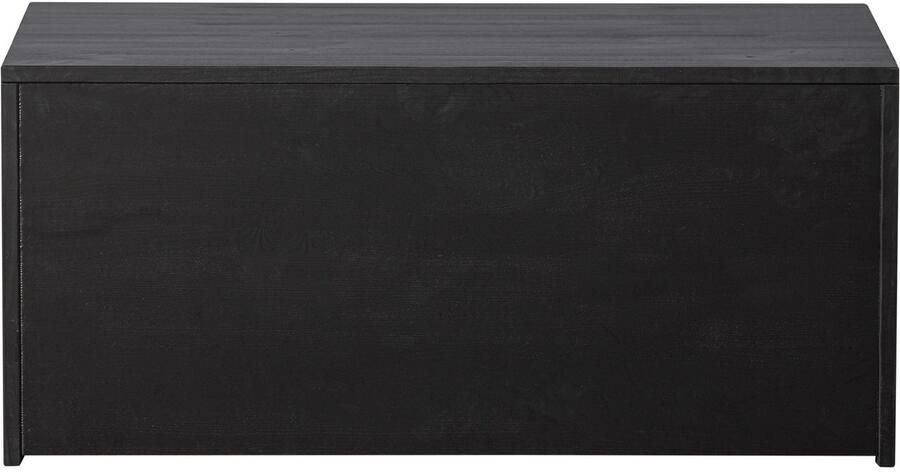 WOOOD Kistbank New Gravure bunkbank met grafische reliëfdeuren op wielen breedte 88 cm - Foto 4