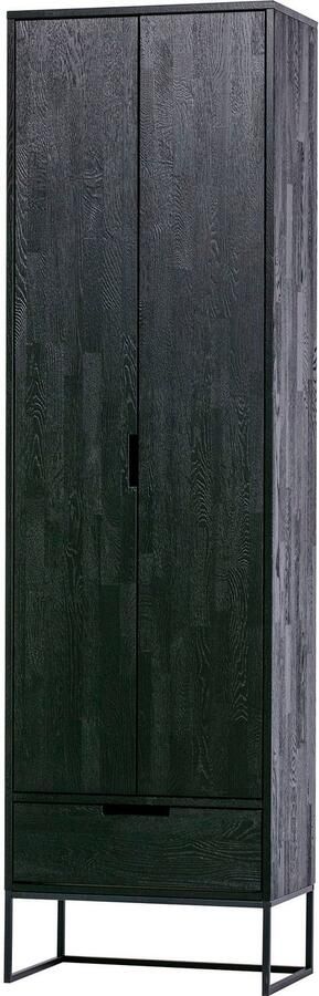 WOOOD | Silas Hoge Kast Essen Blacknight | Woonkamer meubels | BergkastKast - Foto 2