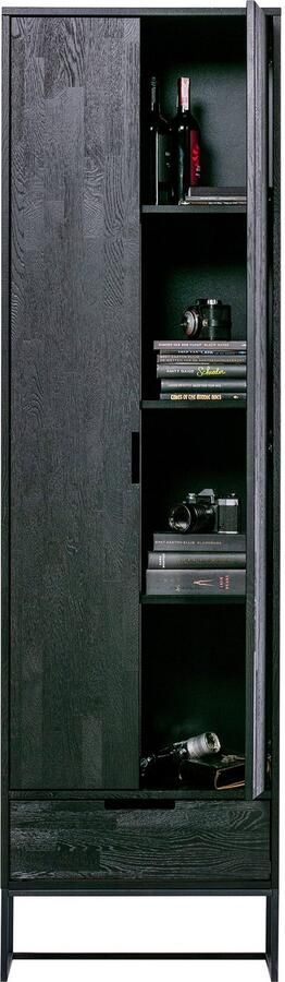 WOOOD | Silas Hoge Kast Essen Blacknight | Woonkamer meubels | BergkastKast - Foto 5