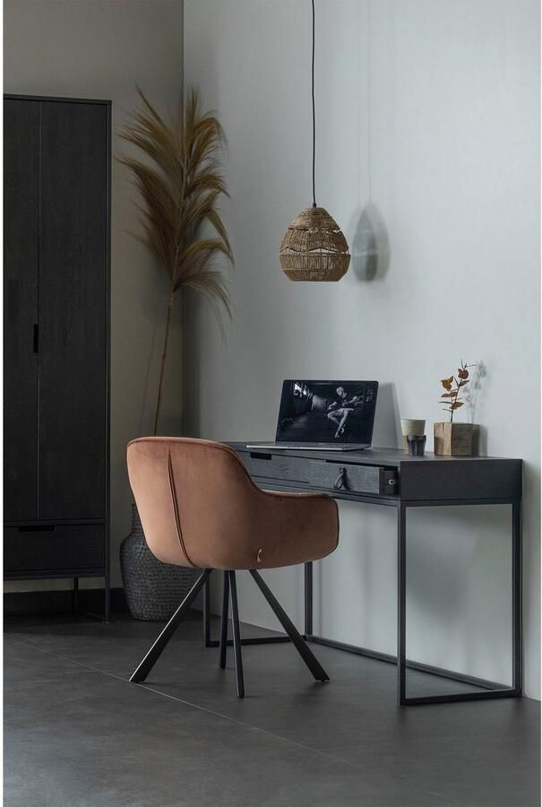 WOOOD | Silas Hoge Kast Essen Blacknight | Woonkamer meubels | BergkastKast