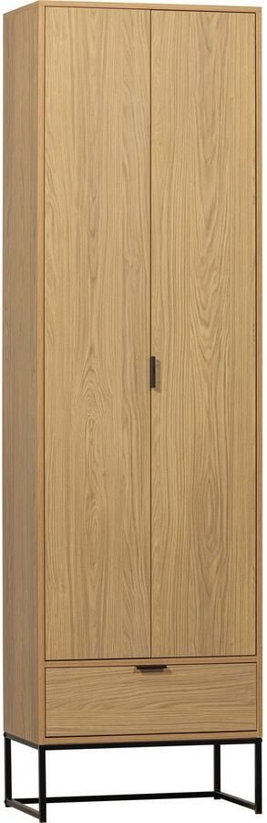 WOOOD | Silas hoge kast eiken melamine | Woonkamer meubels | BergkastKast - Foto 2