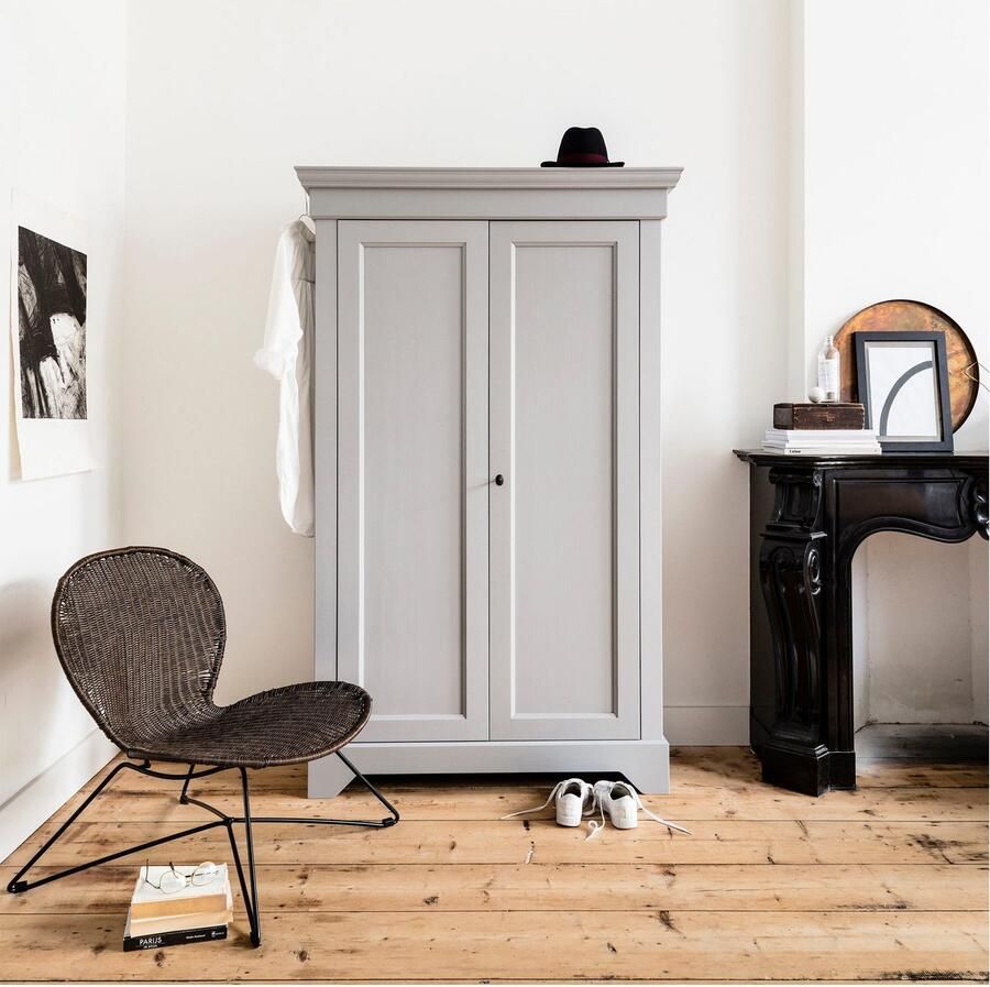 WOOOD | Isabel Brocante Kast Grenen Betongrijs | Woonkamer meubels | BergkastKast - Foto 2