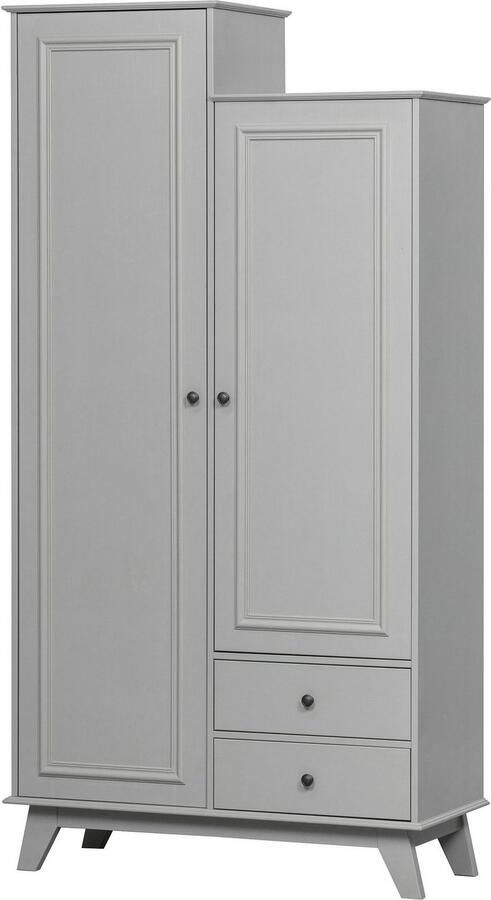 WOOOD Kledingkast Lily massief dennenhout met kledingstang h 190 cm x b 98 cm - Foto 5