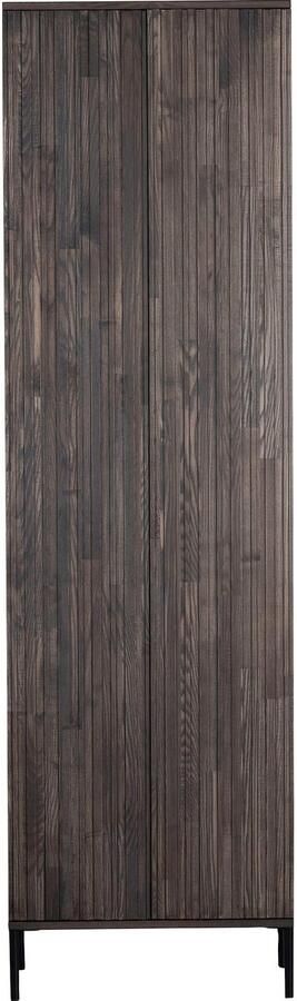 WOOOD | New gravure hoge kast met lade essen fineer espresso | Woonkamer meubels | BergkastWandkast - Foto 7