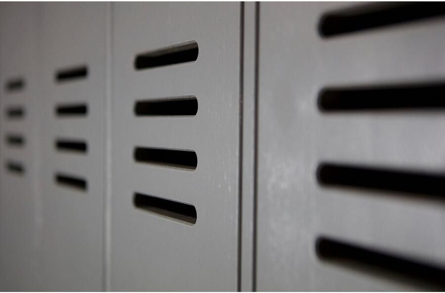 WOOOD | Stijn Hoog 2drs Lockerkast Steel Grey | Woonkamer meubels | BergkastKast - Foto 5