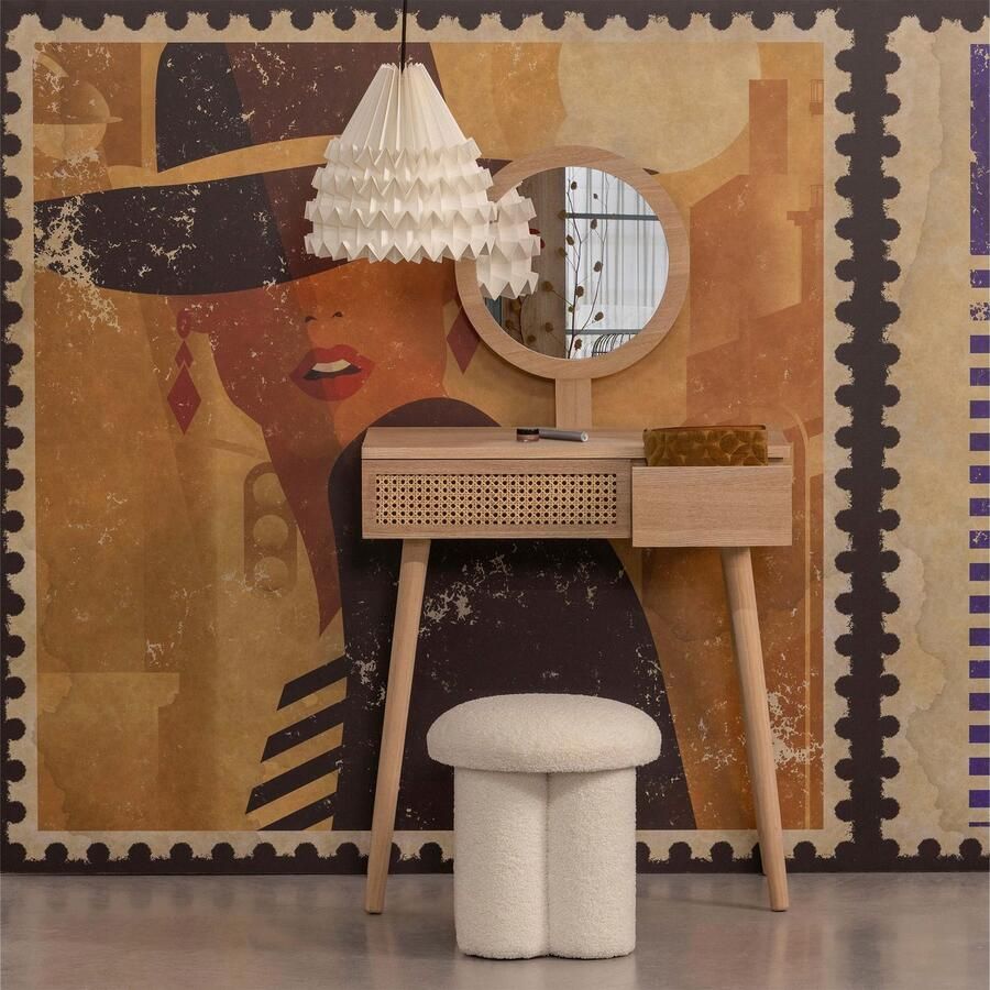 WOOOD | Soof Hal kaptafel Hout Naturel | Woonkamertafels | Wandtafel