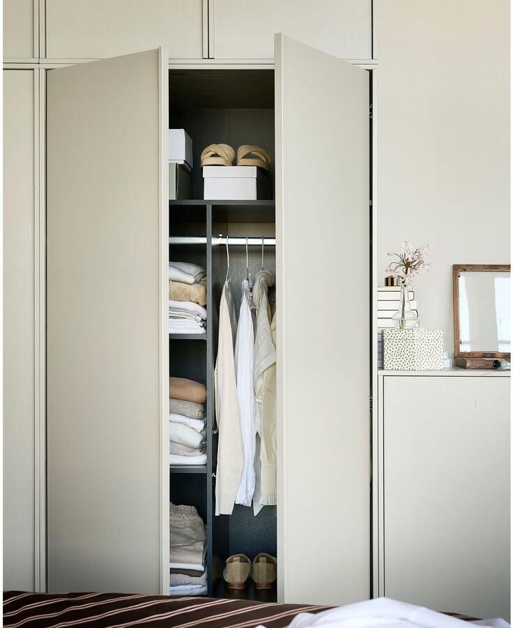 WOOOD Multifunctionele kast Daily garderobekast met push-to-open functie hoogte 200 cm breedte 50 of 100 cm - Foto 4