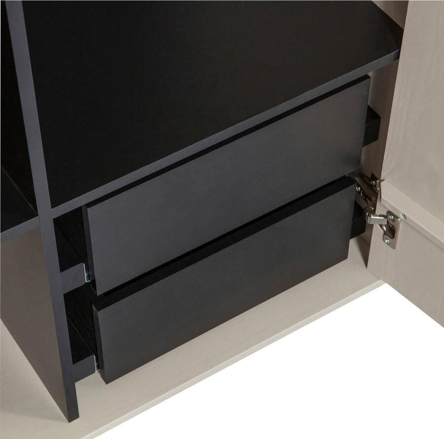 WOOOD Multifunctionele kast Daily garderobekast met push-to-open functie hoogte 200 cm breedte 50 of 100 cm - Foto 4