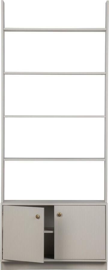 WOOOD | Madu Boekenkast Grenen Wolkengrijs | Woonkamer meubels | BoekenkastKast - Foto 9