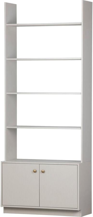 WOOOD | Madu Boekenkast Grenen Wolkengrijs | Woonkamer meubels | BoekenkastKast - Foto 7