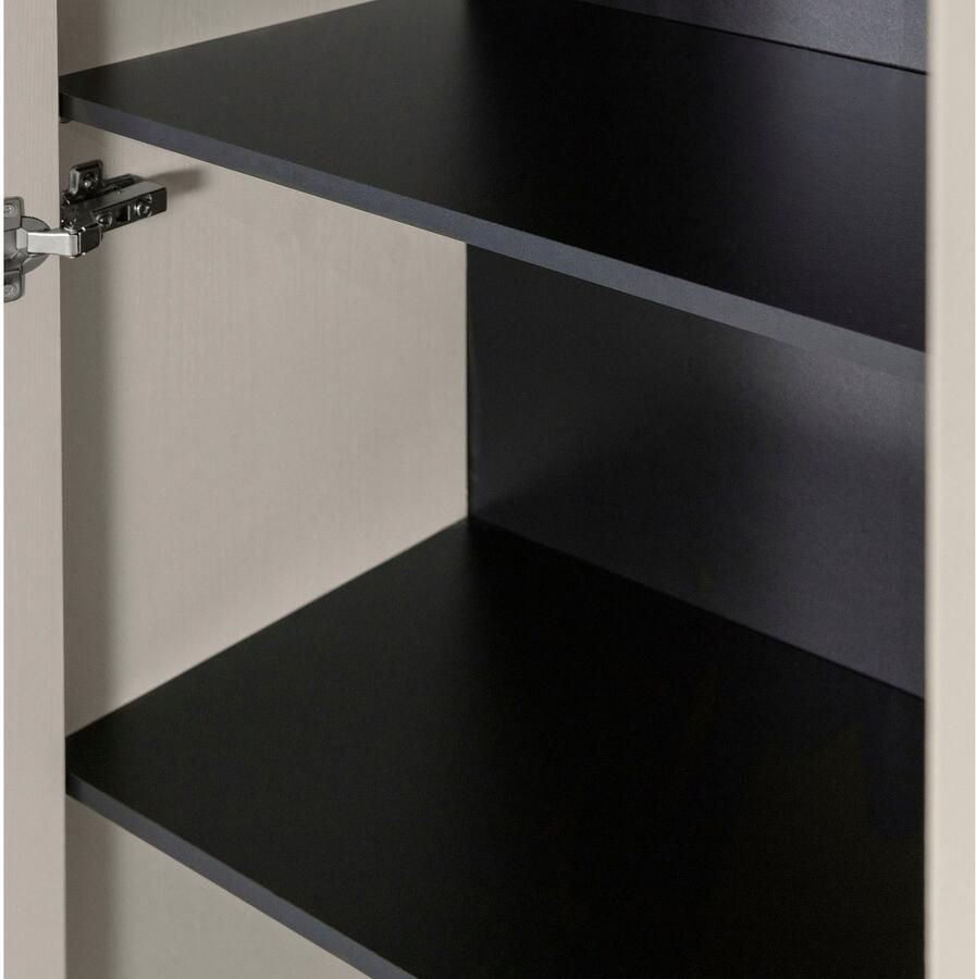 WOOOD | Silas Hoge Kast Geborsteld Grenen Dust | Woonkamer meubels | BergkastKast