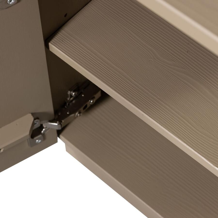 WOOOD Nachtkastje Teo 3d-effect belastbaar tot 15 kg push-to-open functie breedte 36 cm