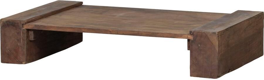 WOOOD Exclusive | Cuno Salontafel Laag Hout Donkerbruin | Woonkamertafels | Salontafel - Foto 4