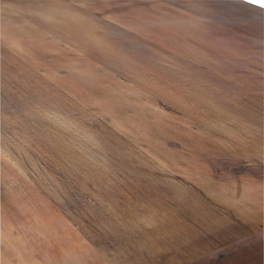 WOOOD Exclusive | Cuno Salontafel Laag Hout Donkerbruin | Woonkamertafels | Salontafel - Foto 2