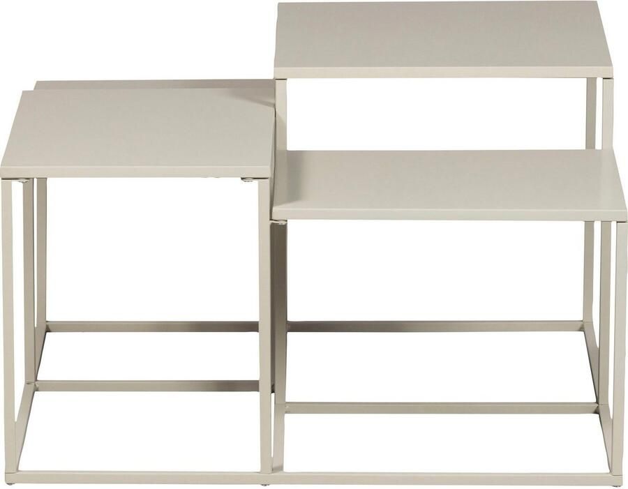 WOOOD Salontafel Mida Metaal 70cm Greige Vierkant Exclusive - Foto 3
