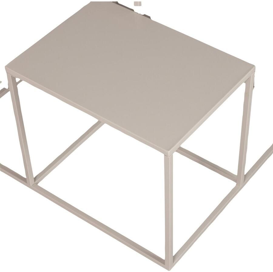 WOOOD Salontafel Mida Metaal 70cm Greige Vierkant Exclusive - Foto 2