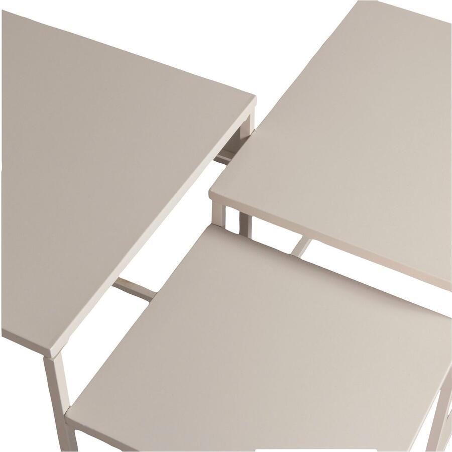 WOOOD Salontafel Mida Metaal 70cm Greige Vierkant Exclusive