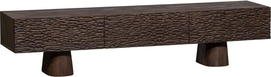 BePureHome | Crumble carved tv meubel mango walnoot | Woonkamer meubels | Tv-dressoir | Tv-meubel