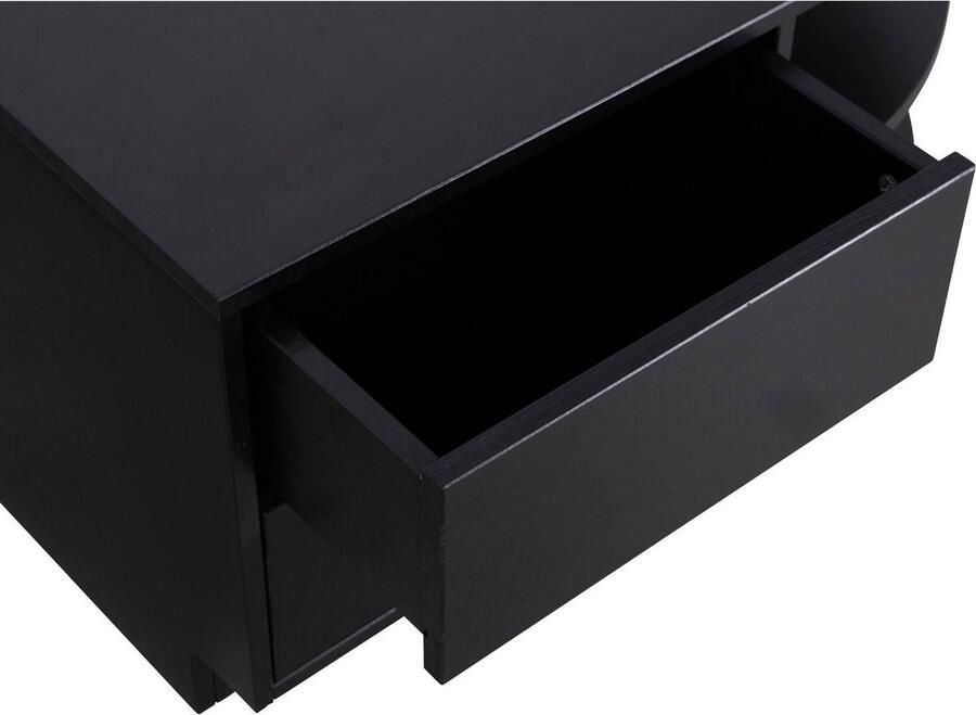 WOOOD | Finca tv meubel rond rechts 78cm grenen diepzwart | Woonkamer meubels | Tv-dressoir | Tv-meubel - Foto 5