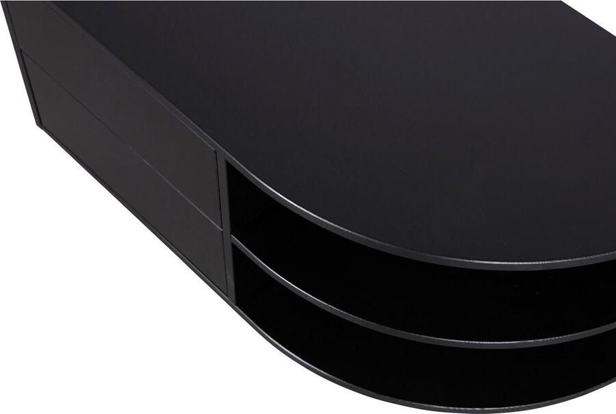 WOOOD | Finca tv meubel rond rechts 78cm grenen diepzwart | Woonkamer meubels | Tv-dressoir | Tv-meubel - Foto 6